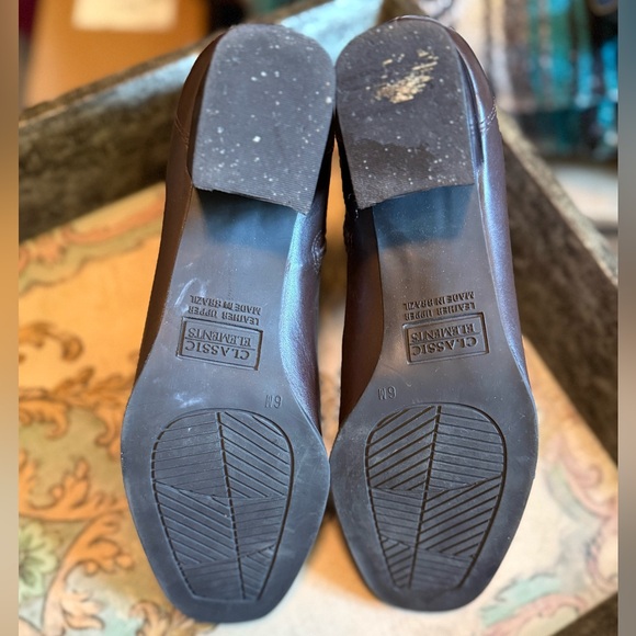 Classic Elements Brown Leather Booties, Women’s Sz 6 - Picture 12 of 13